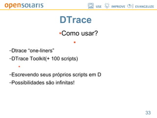 Solaris Dtrace, Resource Manager and Zones.