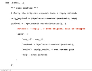 def _send(...):

                    “”” code omitted “””

                    # Curry the original request into a reply m...