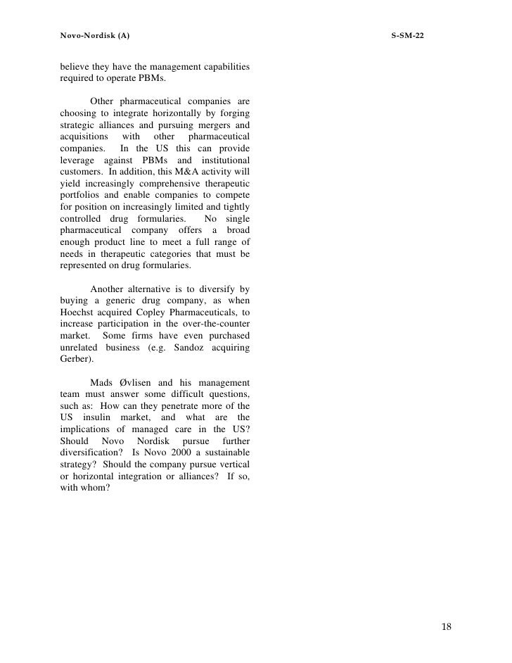 Stanford University Case Study Novo Nordisk