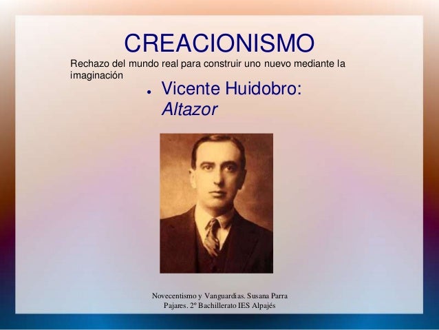 Novecentismo y Vanguardias 2º de Bachillerato