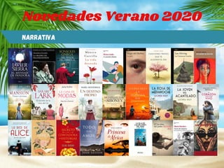 NARRATIVA
Novedades Verano 2020