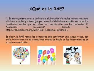 Novedades de la rae | PPTX