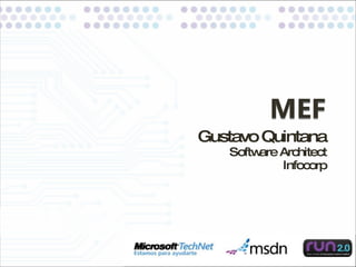 Gustavo Quintana Software Architect Infocorp 