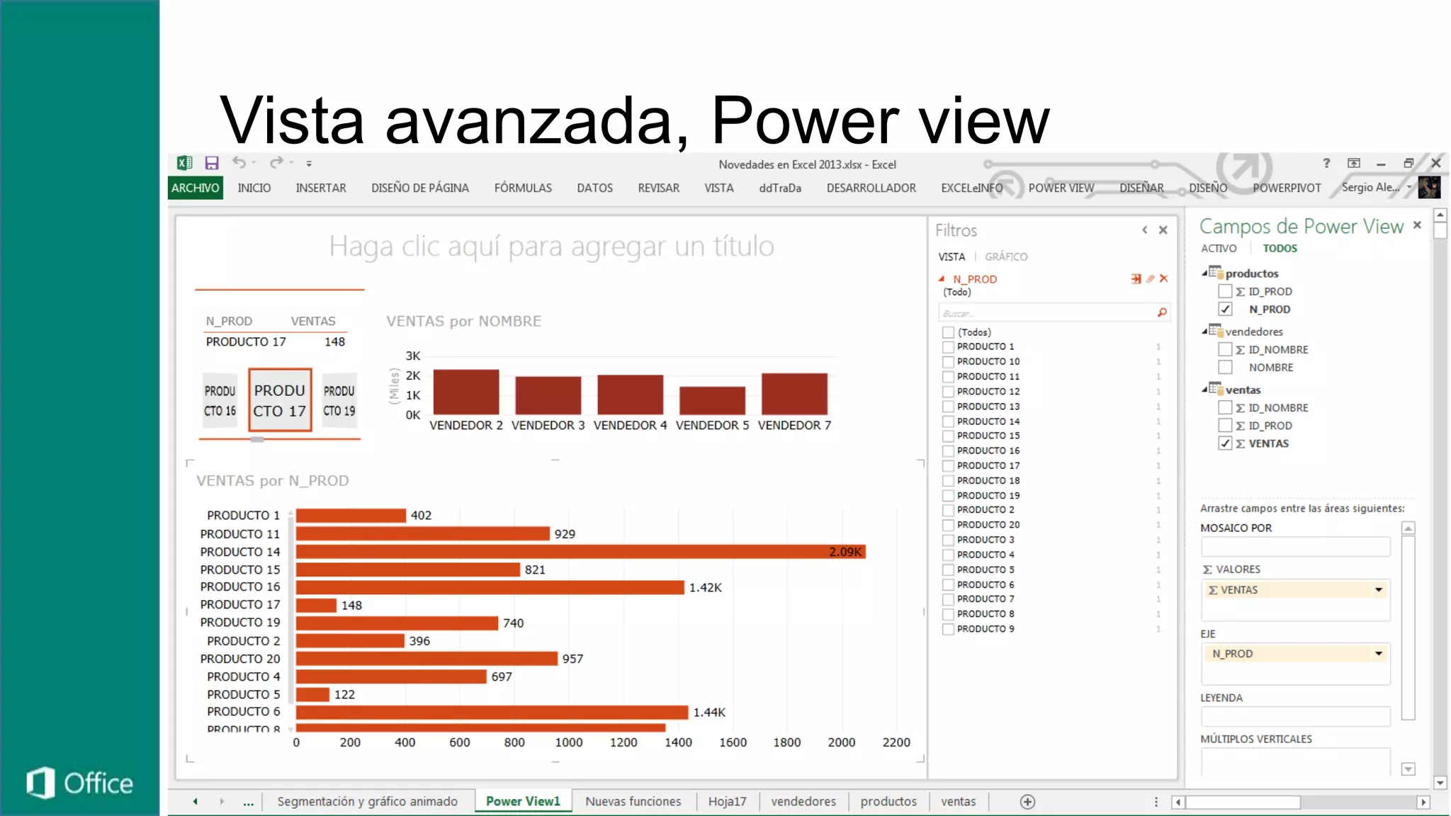 Vista avanzada, Power view
 