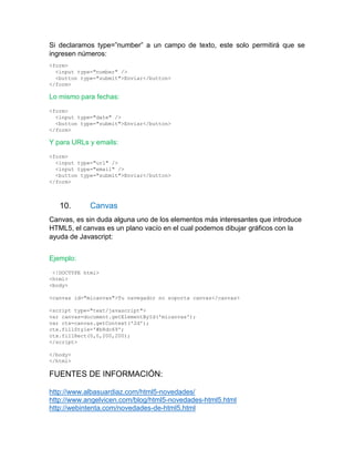 Novedades en html5 | PDF