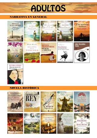 NARRATIVA EN GENERAL
NOVELA HISTÓRICA
