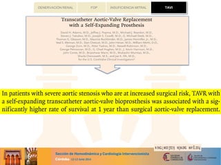 TAVIFOP INSUFICIENCIA MITRALDENERVACIÓN RENAL TAVI
 