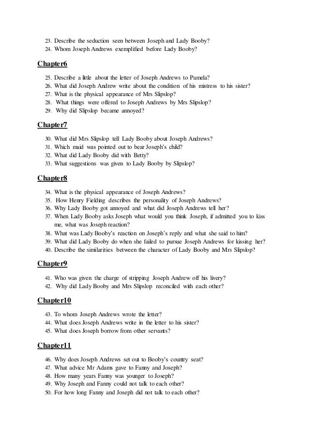 Novel Joseph Andrews - 