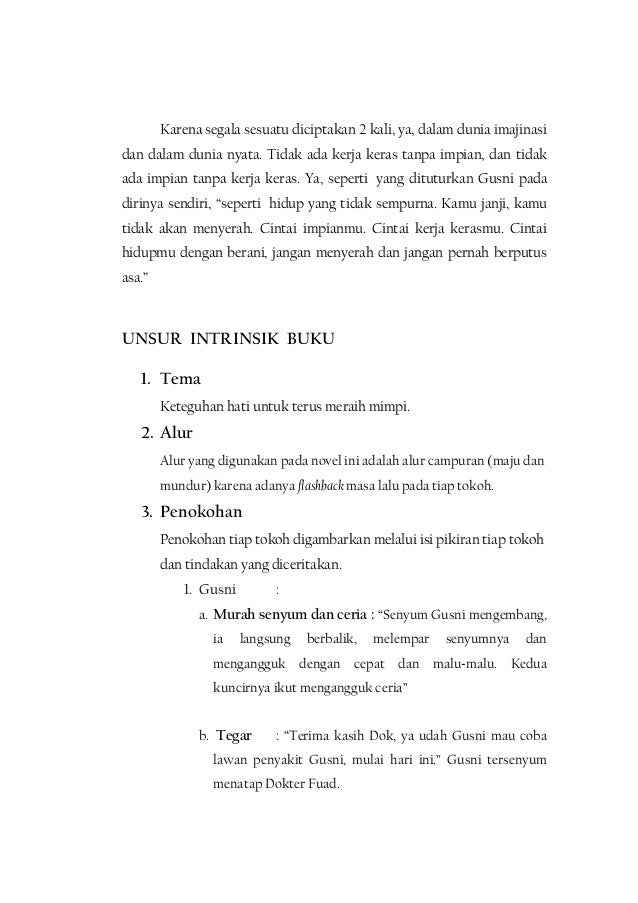 Contoh Resensi Novel