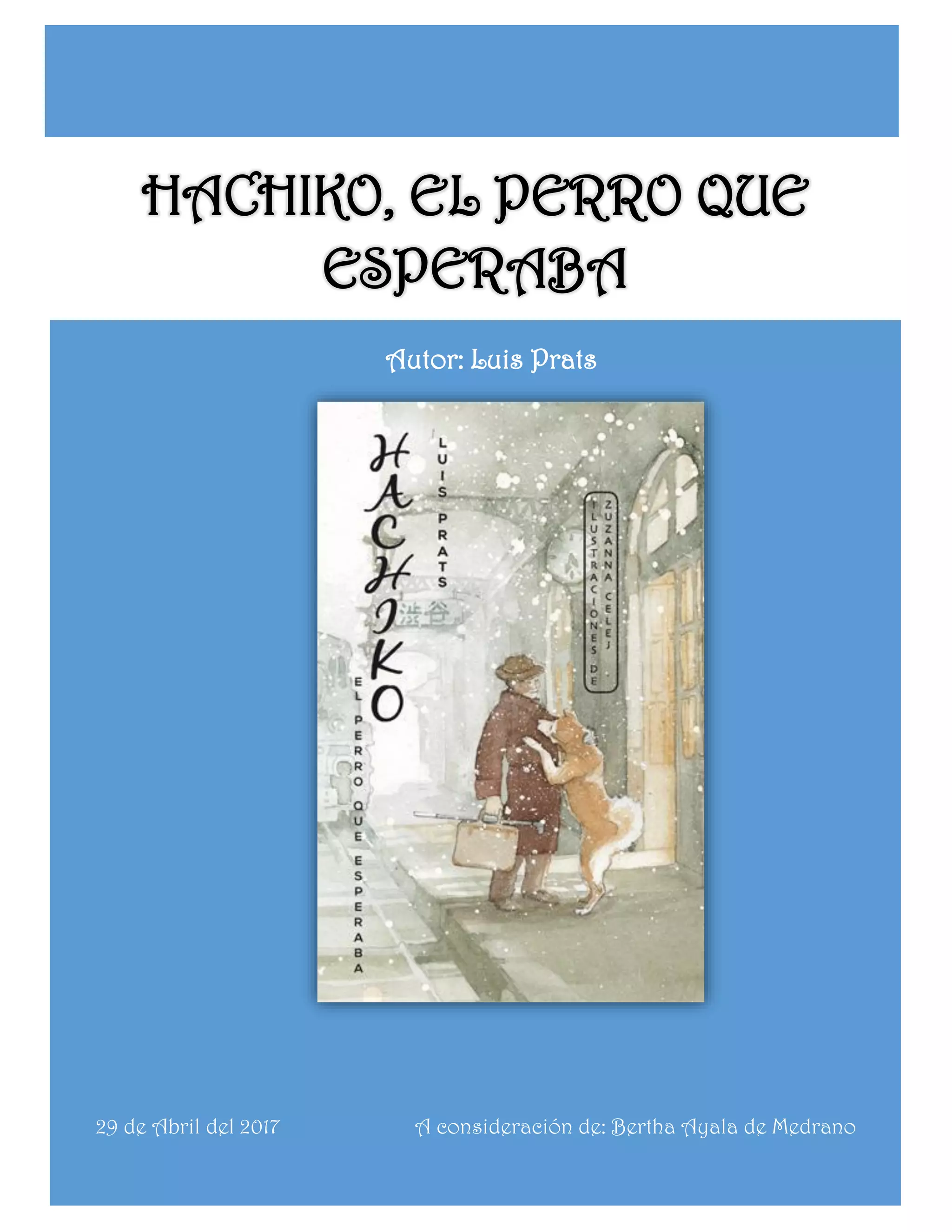 HACHIKO, el perro que esperaba. PDF
