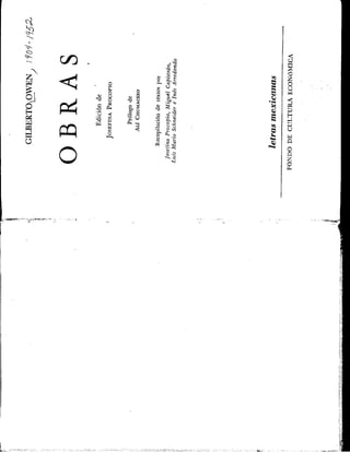 Novela como nube, gilberto owen