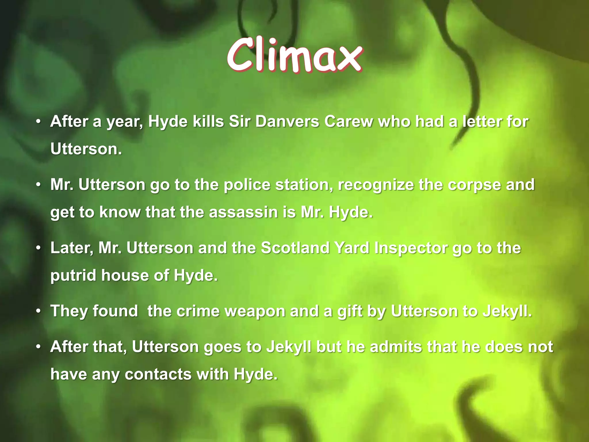 Novel Analysis (DR. JEKYLL AND MR. HYDE) | PPT