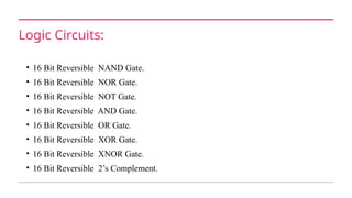 Novel Architecture for 16-Bit ALU Design Using Peres Gate.pptx