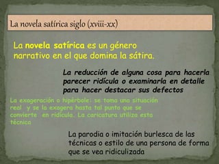 Novela satirica y picaresca (leteratura) PPT