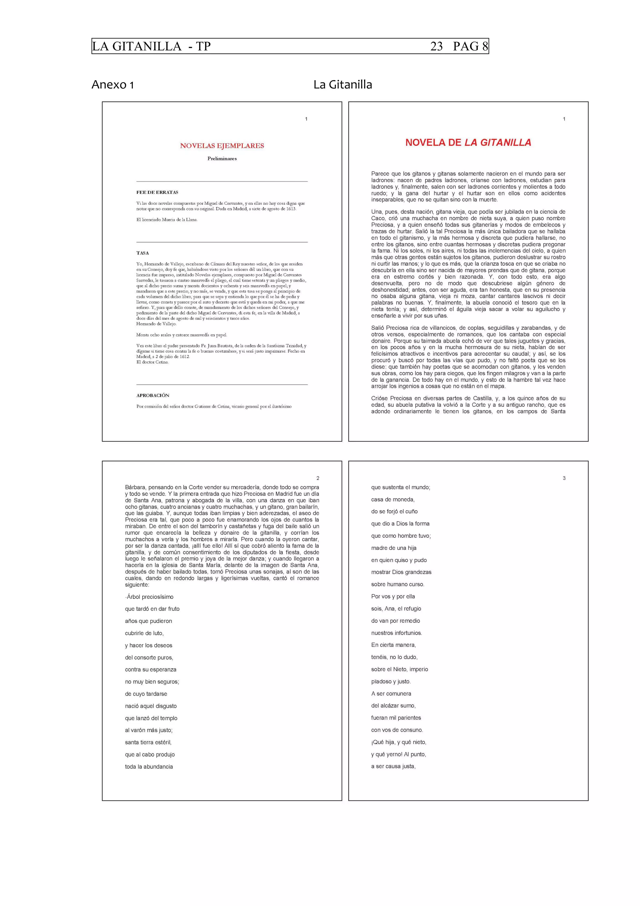 LA GITANILLA - TP 23 PAG 8
Anexo 1 La Gitanilla
 