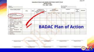 BADAC Plan of Action
 