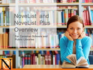 NoveList and
NoveList Plus
Overview
For Canadian Schools and
Public Libraries
 