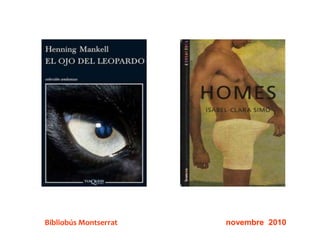 Bibliobús Montserrat novembre 2010
 