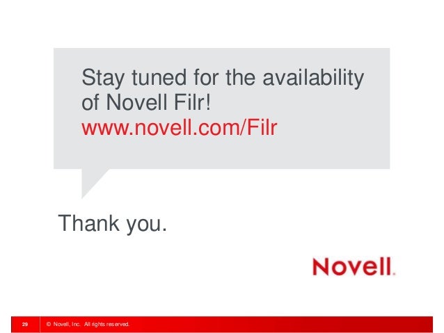 novell filr 2.0 release date
