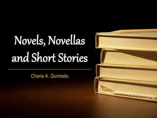 Novels, Novellas 
and Short Stories 
__________________________________ 
Charie A. Quimado 
 