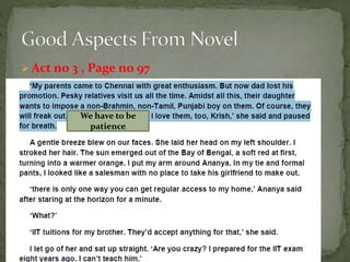  Act no 3 , Page no 97
We have to be
patience
 