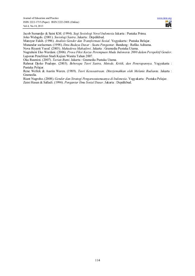 Novels works of wowen authors indonesia of 2000í»s