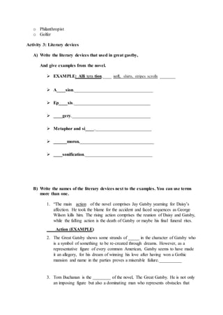 Novel teaching lesson plan | DOCX