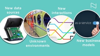 New data
sources
Unknown
environments
New
interactions
New business
models
 