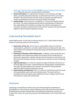 Canadian patents sale search
