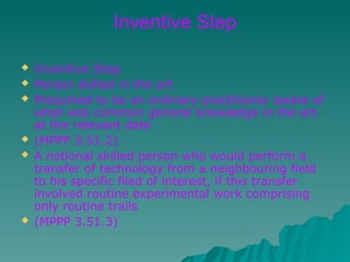 Inventive Step Image Novelty-Inventive Step- in patents filed in india .ppt