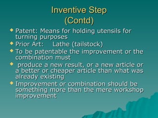 Inventive Step Image Novelty-Inventive Step- in patents filed in india .ppt