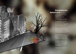 Exemplarische
Herbstnacht          von Erich Kästner


     Nachts sind die Straßen so leer.
     Nur ganz mitunter
     markiert ein Auto Verkehr.
     Ein Rudel bunter
     raschelnder Blätter jagt hinterher.

     Die Blätter haschen und hetzen.
     Und doch weht kein Wind.
     Sie rascheln wie Fetzen und hetzen
     und folgen geheimen Gesetzen,
     obwohl sie gestorben sind.

     Nachts sind die Straßen so leer.
     Die Lampen brennen nicht mehr.
     Man geht und möchte nicht stören.
     Man könnte das Gras wachsen hören,
     wenn Gras auf den Straßen wär.

     Der Himmel ist kalt und weit.
     Auf der Milchstraße hat‘s geschneit.
     Man hört seine Schritte wandern,
     als wären es Schritte von andern,
     und geht mit sich selber zu zweit.

     Nachts sind die Straßen so leer.
     Die Menschen legen sich nieder.
     Nun schlafen sie, treu und bieder.
     Und morgen fallen sie wieder
     übereinander her.


     Fotos Schiffner, Roki, Kunstfisch, Ernie




                                                N 41
 