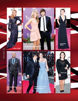 Samantha
Barks
Thomas Rhett & Lauren Akins
Sonia Kruger

Red Carpet

3 9

Ricki Lake

Darius Rucker

Ronnie Wood & wife
Sally Humphreys

 