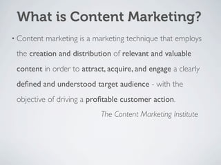 Content Marketing Overview