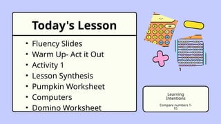 Kiddom Math Kindergarten Kiddom Math Lesson 4.15 Compare Numbers | PPTX
