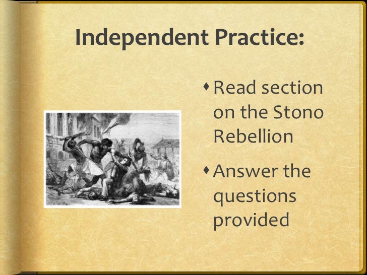 Stono rebellion impact picture