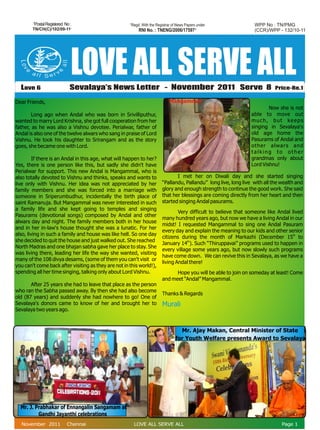 November   2011 Newsletter