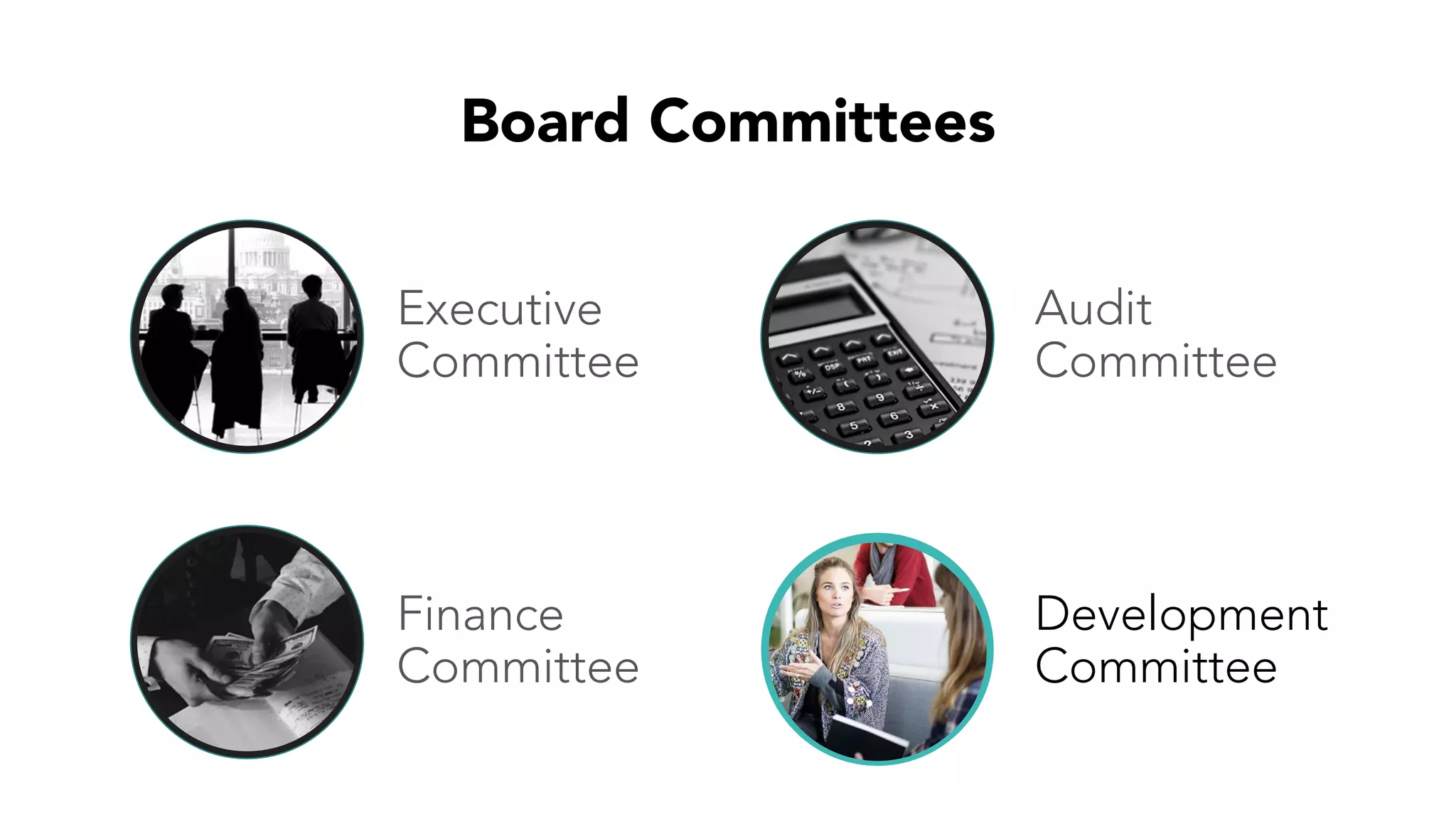 Board Committees
Executive
Committee
Finance
Committee
Audit
Committee
Development
Committee
 