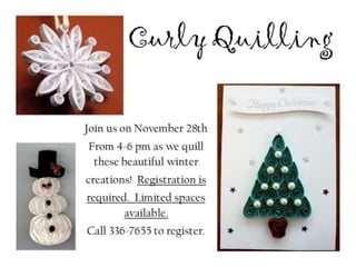 November 2017 Programs