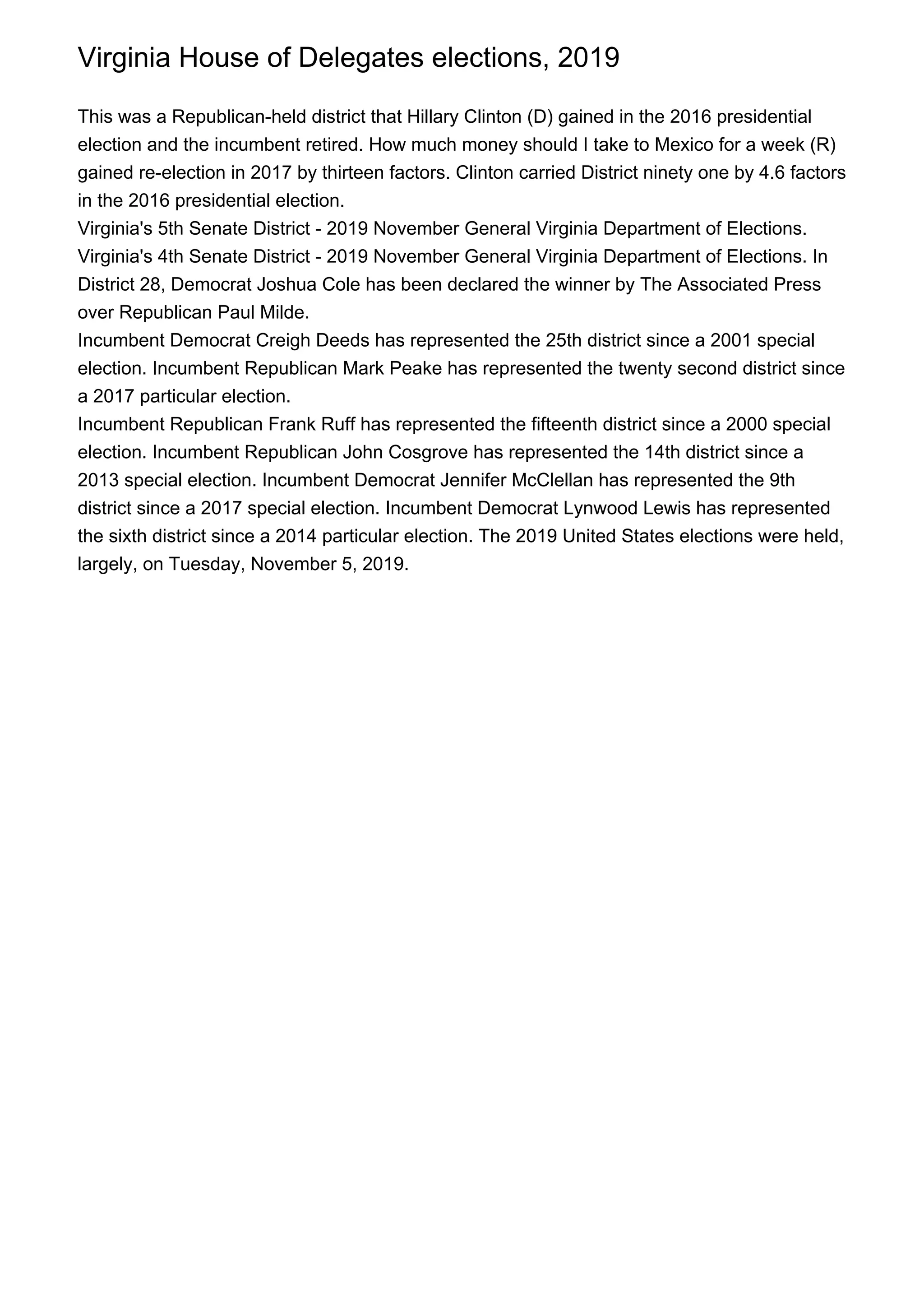 Virginia House of Delegates elections, 2019 PDF