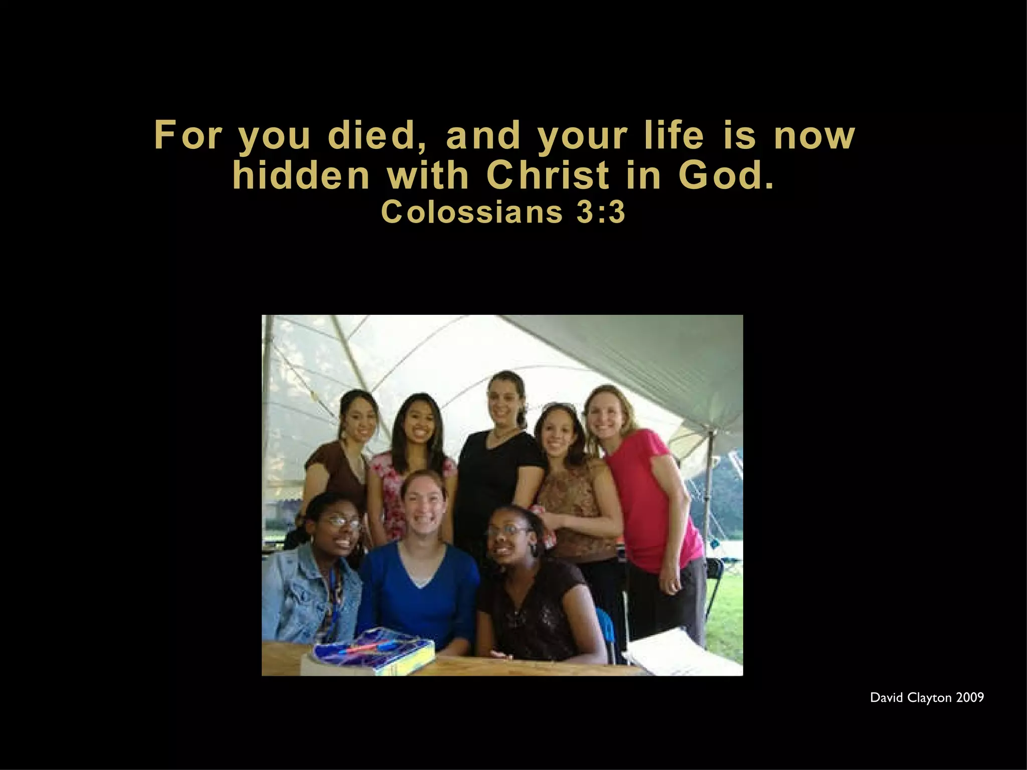 Colossians 3:1-4 He is My Everything | PPT