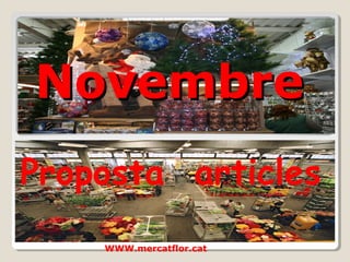 Novembre
Proposta articles
    WWW.mercatflor.cat
 