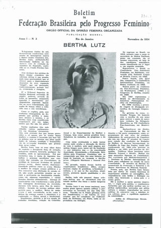 Homenagem a Bertha Lutz