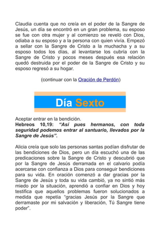 Novena a la Preciosa Sangre de Cristo | PDF