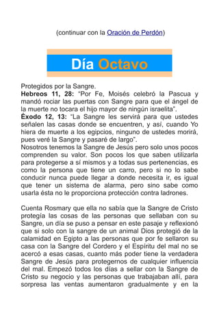 Novena a la Preciosa Sangre de Cristo | PDF