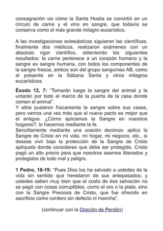 Novena a la Preciosa Sangre de Cristo | PDF
