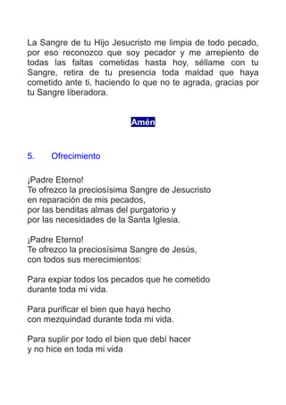 Novena a la Preciosa Sangre de Cristo | PDF