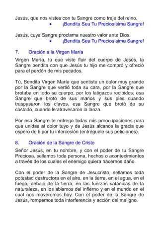 Novena a la Preciosa Sangre de Cristo | PDF