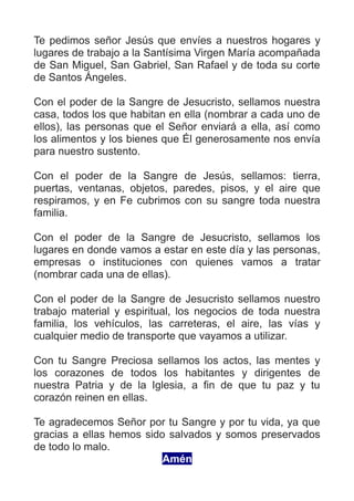 Novena a la Preciosa Sangre de Cristo | PDF