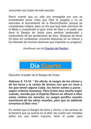 Novena a la Preciosa Sangre de Cristo | PDF